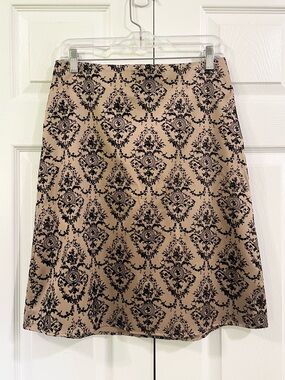 CHARLOTTE RUSSE Vintage Y2K A-line Skirt Velvet Flocked Design Size M